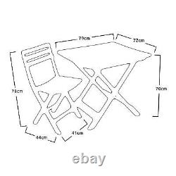 Anthracite Grey Outdoor Garden Patio Balcony 3 Pcs Folding Camping Furniture Set