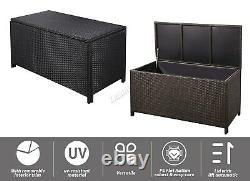 BIRCHTREE Garden Furniture Rattan Storage Box Woven Chest Patio Outdoor PE RSB01