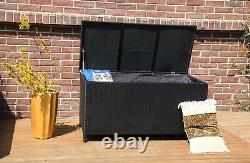 BIRCHTREE Garden Furniture Rattan Storage Box Woven Chest Patio Outdoor PE RSB01