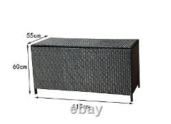 BIRCHTREE Garden Furniture Rattan Storage Box Woven Chest Patio Outdoor PE RSB01