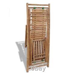 Bamboo Deck Chair with Footrest Furniture Patio Garden Beach Yard Outdoor vidaXL