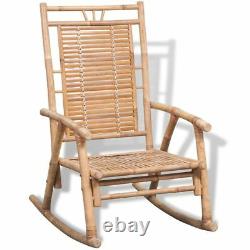 Bamboo Rocking Chair Wooden Garden Patio Furniture Living Room Outdoor Seater