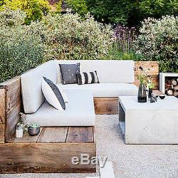 Bespoke Garden Patio Furniture Outdoor Seating Wooden Reclaimed Wood Rustic Seat