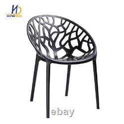 Bird's Nest Forest Black/White Modern Master Dining Chair Garden Patio Stackable