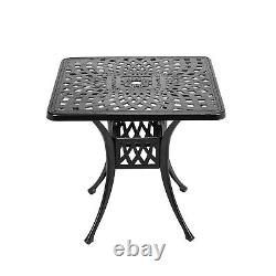 Bistro Set Outdoor Garden Patio Table Chairs withCushions Furniture Cast Aluminium