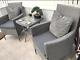 Bistro Table And Chairs 2 Seater Patio Furniture Rattan Garden Coffee Wicker Set