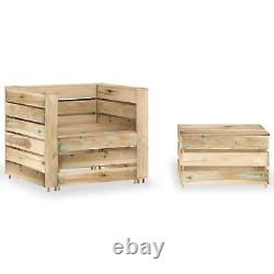 CIADAZ 2 Piece Garden Pallet Set, Garden Furniture, Furniture, Patio L0F4