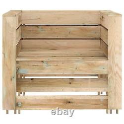 CIADAZ 2 Piece Garden Pallet Set, Garden Furniture, Furniture, Patio L0F4