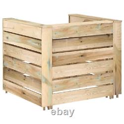 CIADAZ 2 Piece Garden Pallet Set, Garden Furniture, Furniture, Patio L0F4