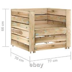 CIADAZ 2 Piece Garden Pallet Set, Garden Furniture, Furniture, Patio L0F4