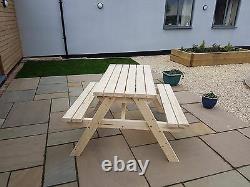 CLASSIC Wooden Pub Style Picnic Table and Bench Garden Furniture