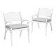 Cast Aluminium Garden Patio Table Chairs With Grey Cushion Furniture Dining Set