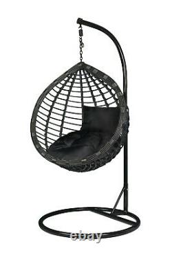 Children's Rattan Effect Chair Wicker Indoor Hammock Garden Patio Egg swing SALE