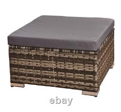 Corner Sofa Rattan Garden L-Shaped 4 Seater Furniture Set Indoor & Outdoor Patio