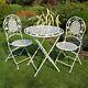 Cream Bistro Set Outdoor Patio Garden Furniture Table And 2 Chairs Seconds