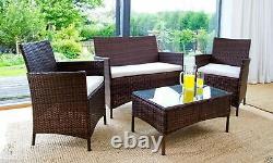 Cube Rattan Garden Furniture Set Outdoor Dining Patio Conservatory Wicker Sofa