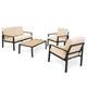 Dako Begano Garden Furniture Set Outdoor Patio Aluminium Frame
