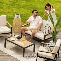 DAKO BEGANO Garden Furniture Set Outdoor Patio Aluminium Frame