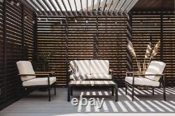 DAKO BEGANO Garden Furniture Set Outdoor Patio Aluminium Frame
