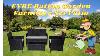 Evre Rattan Garden Furniture Set Patio Conservatory Indoor Outdoor 4 Piece Set Table