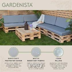 FILLED Euro Pallet Seat Cushions Outdoor Sofa Garden Patio Furniture Seat Pads