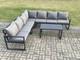 Fimous Aluminium Outdoor Garden Furniture Set Patio Corner Sofa Coffee Table Set