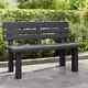 Garden Bench Two Seater With Backrest Outdoor Patio Furniture