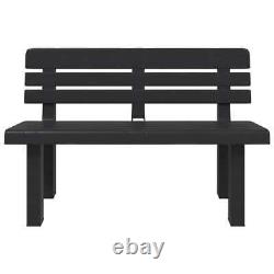 Garden Bench Two Seater with Backrest Outdoor Patio Furniture