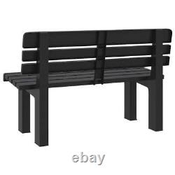 Garden Bench Two Seater with Backrest Outdoor Patio Furniture