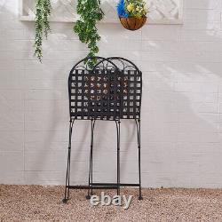 Garden Bistro Balcony Outdoor Table Chairs Patio Lawn Vintage Style Furniture