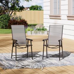 Garden Bistro Patio Furniture Folding Table Chairs Outdoor Indoor Break Tea Set