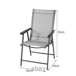 Garden Bistro Patio Furniture Folding Table Chairs Outdoor Indoor Break Tea Set