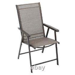 Garden Bistro Patio Furniture Folding Table Chairs Outdoor Indoor Break Tea Set