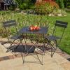 Garden Bistro Set Garden Furniture Patio Set Table & Chairs Foldable