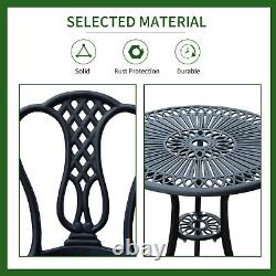 Garden Bistro Set Outdoor Table Chairs Aluminium Patio Lawn Furniture