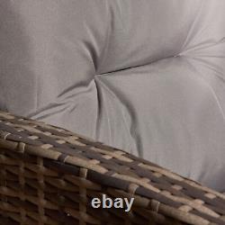 Garden Corner Sofa Rattan Furniture Set 9 Seater & Table Chairs Outdoor Patio
