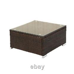 Garden Corner Sofa Rattan Garden Furniture Patio Lounge Set 6 Seater All-Weather