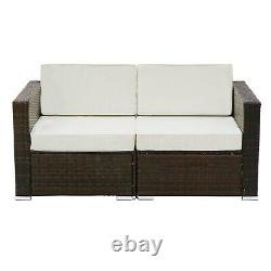 Garden Corner Sofa Rattan Garden Furniture Patio Lounge Set 6 Seater All-Weather