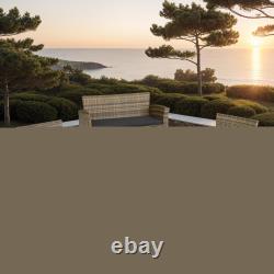 Garden Furniture Rattan Table and Chairs with Storage Outdoor Sofa Set Patio