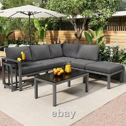 Garden Furniture Set Lounge Set Corner Sofa Table Outdoor Patio Conservatory