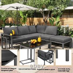 Garden Furniture Set Lounge Set Corner Sofa Table Outdoor Patio Conservatory