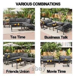 Garden Furniture Set Lounge Set Corner Sofa Table Outdoor Patio Conservatory