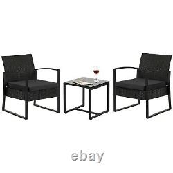 Garden Furniture Set Patio Set Outdoor Patio Furniture 2Chairs 1Table GGF010B02