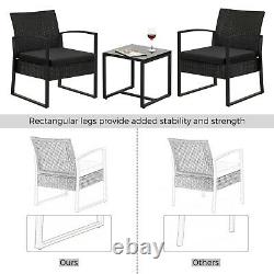 Garden Furniture Set Patio Set Outdoor Patio Furniture 2Chairs 1Table GGF010B02