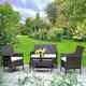 Garden Furniture Set Rattan Patio Conservatory Balcony Available In 2 Colors