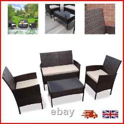 Garden Furniture Set Rattan Patio Conservatory Balcony Available in 2 Colors