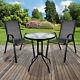 Garden Furniture Sets Outdoor Patio Seats Glass Tables & Stacking Chairs Parasol