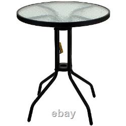 Garden Furniture Sets Outdoor Patio Seats Glass Tables & Stacking Chairs Parasol