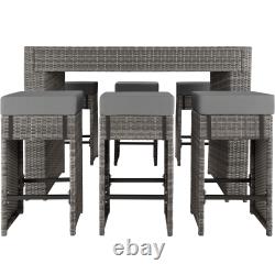 Garden Furniture Table and Chairs Rattan Set Outdoor Patio Aluminium Dining Cube