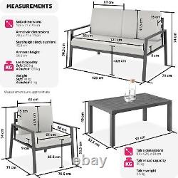 Garden Furniture Table and Chairs Sofa Set Outdoor Patio Aluminium Lounge Sets